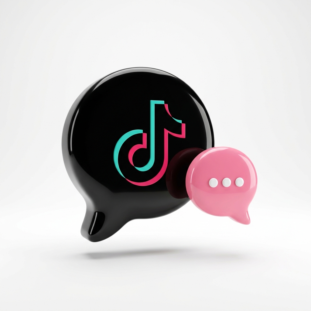 TikTok 3D Support Illustration